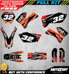KTM SXF DIGGER Style Custom Graphics Kit Stickers (2005-2006)