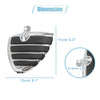 Bike Black 1 Pair 10.5mm Billet Aluminum Motorcycle Footrest Footpeg