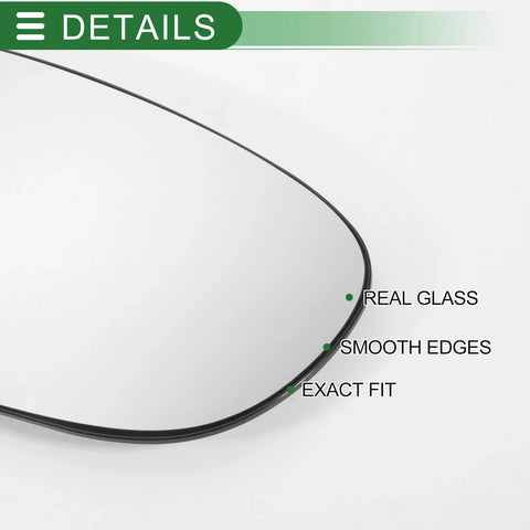 Ford Galaxy Right Side Heated Convex Mirror Glass (1995-2006)