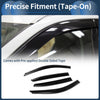 Honda Accord 2008 Side Window Vent Visors Black 1 Set Window Deflectors