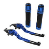 BMW F650GS Blue Brake Clutch Lever Handlebar Grip Set (2002-2007)