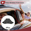 Hyundai Sonata (2015-2019) Black Door Pillar Window Trim