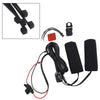 Motorcycle 12V 3-Gear Heated Hand Grips Waterproof Handlebar Heater Warmer