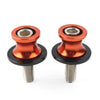 KAWASAKI ZX6R (2012-2021) Orange 8MM Swingarm Spools Slider Stand Screws
