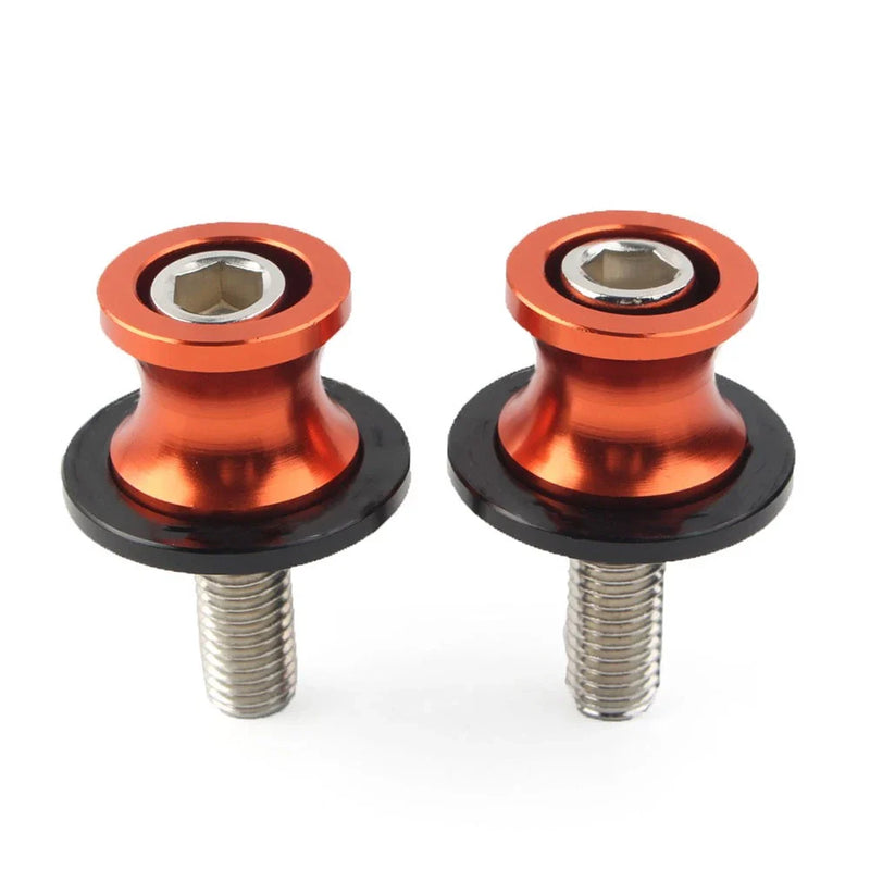 KAWASAKI ZX6R (2012-2021) Orange 8MM Swingarm Spools Slider Stand Screws