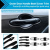 Toyota Camry 8 x Black Outer Door Handle Bowl Cover Trim (2018-2023)