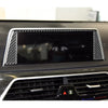 BMW 7 Series G11 2016-2022 Soft Carbon Fiber Console Nav Display Frame Trim
