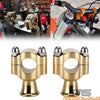 Chopper Bobber Cafe Racer Brass 1" Handlebar Riser Clamp Mount