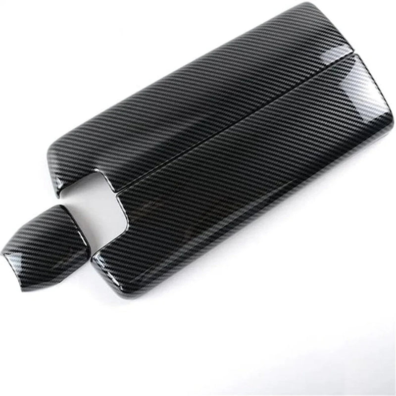 Benz E Class W212 Carbon Fiber Console Armrest Box Cover Trim (2010-2015)