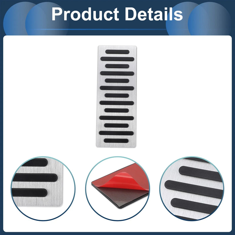 Honda Civic (2006-2009) - Aluminum Alloy Silver Tone Footrest Pedal Cover
