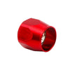 Universal 4 x Red AN6 Fuel Hose Line End Cover Clamp Adapter Fitting