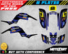 Yamaha Raptor 660 QUAD ATV Custom Graphics Kit Decals (2001-2005)