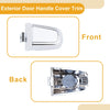 Chevrolet Malibu (2016 - 2018) White ABS Exterior Door Handle Cover Trim