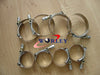 Universal 10 x 2.5" Turbo Pipe Hose Coupler T-Bolt Clamps (66-74)