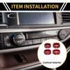 Jeep Gladiator JT Air Conditioner Headlight Switch Knob Cover Ring (2019-2023)