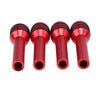 Car 4 x Red Auto Interior Door Lock Knob Covers (Fits Most Models)
