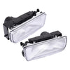 BMW 3 Series E36 2 / 4D White Lens Fog Light Pair Housing (1992-1998)