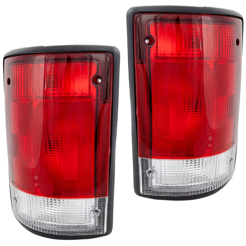 Halogen Tail Light Set For 1995-2002 Ford E-150 Econoline