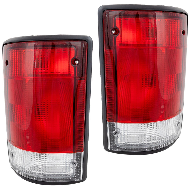 Halogen Tail Light Set For 1995-2002 Ford E-150 Econoline