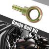 Motorcycle Bronze Tone Banjo Bolt Kit M18x1.5 with Copper Washers