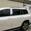 Toyota Highlander 8X Stainless Steel Chrome Door Pillar Post Cover (2008–2013)