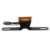Motorcycle Orange LED Brake Tail Light License Plate Mount Holder Bracket