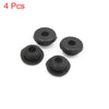 Car Motorcycle 4 x 6mm Hole Diameter Black Rubber Shock Absorber Bushings