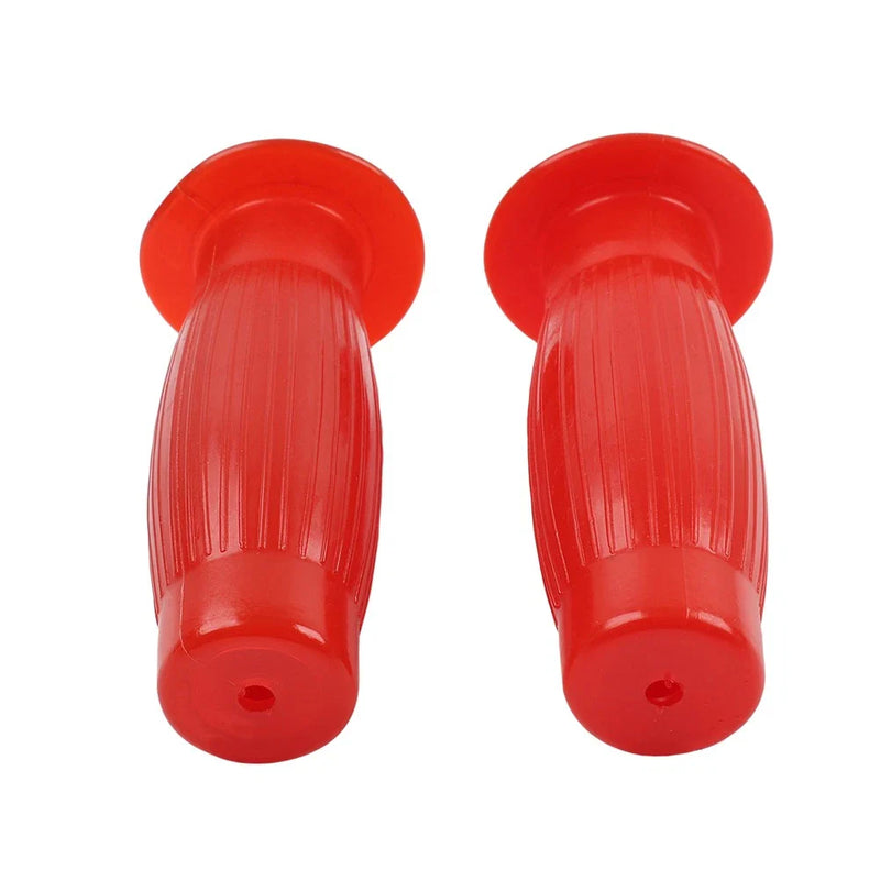 Vintage Motorcycle Handlebars Red Universal 7/8" Easy-Hold Hand Grips