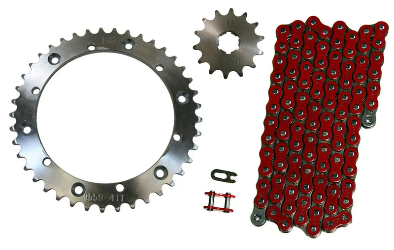 Yamaha Banshee 350 Red 520x104 Drive Chain & 14/41 Sprockets (1989–2006)