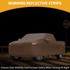 Ford Ranger 2011-2023 - 210D-PU, Orange Waterproof All Weather Car Cover