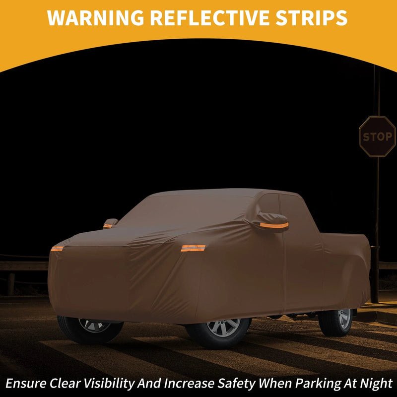 Ford Ranger 2011-2023 - 210D-PU, Orange Waterproof All Weather Car Cover