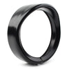 Harley 7" Black Headlight Passing Lights Trim Ring Bezel Visor Cover