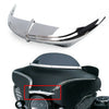 Harley Touring FLHX Chrome Batwing Fairing Brow Accent (1996-2013)
