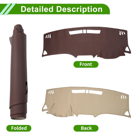 Chevrolet Equinox 2018-2019 Brown Dashboard Cover Mat