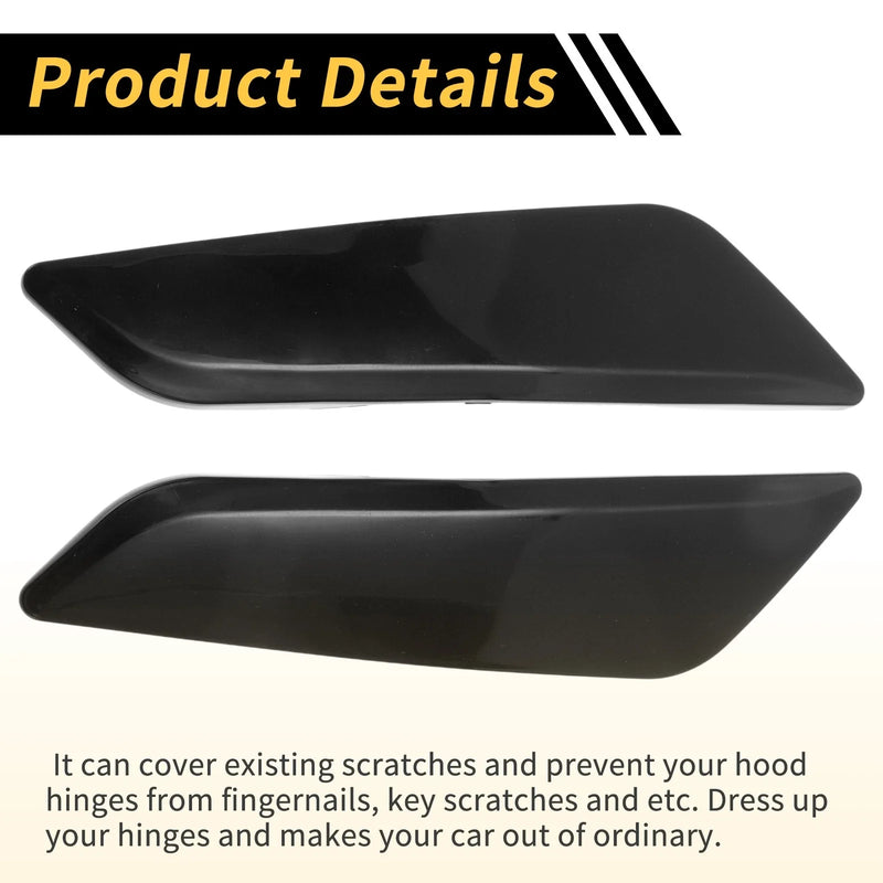 BMW G30 5 Series (2017-2023) Black - 1 Pair Hood Hinge Cover