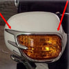 Honda Goldwing GL1800 2 x Chrome Fairing Rearview Mirror Back Trim (01-17)