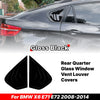 BMW X6 Gloss Black / Rear Side Window Louver Vent Cover Trim (2008–2014)