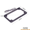 Motorcycles Black Motorcycle License Plate Frame Holder with LED Lights