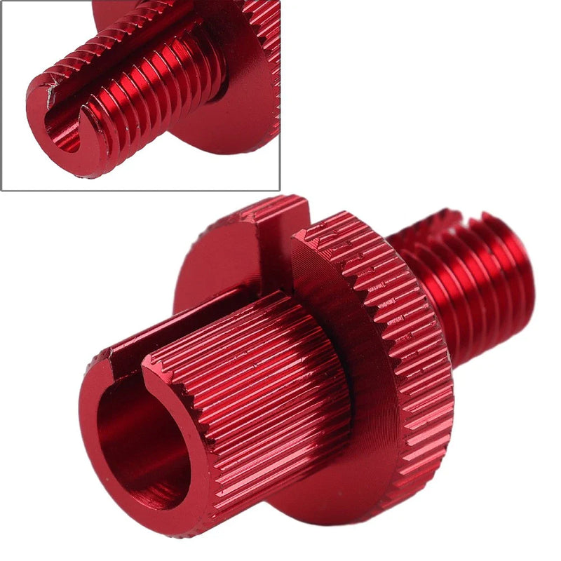 Motorcycle ATV Dirt Bike Red 10mm Clutch Brake Throttle Cable Adjuster Screw