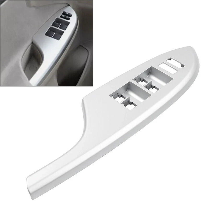 Toyota Corolla Silver Front Driver Left Window Switch Bezel Cover (2009-2013)