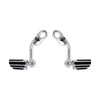 Harley Touring Softail Sportster 1 1/4" Long Angled Mount Highway Foot Pegs