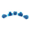 GY6 50-150cc 5Pcs Blue Turn Signal Headlight Ignition Horn Switch Caps