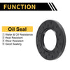 Oil Seal 40x75x8mm Seal Ring Rotary Shaft NBR Black 5 Pcs