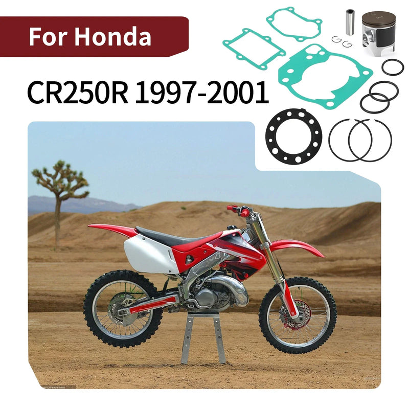Honda CR250R Top End Rubuild Kit 66.4mm Piston (1997–2001)
