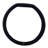 Universal Cars D-Shape Black Faux Suede Steering Wheel Cover