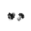 Motorcycle 4Pcs Black 6mm Thread Motorcycle Hex License Plate Bolts Screws
