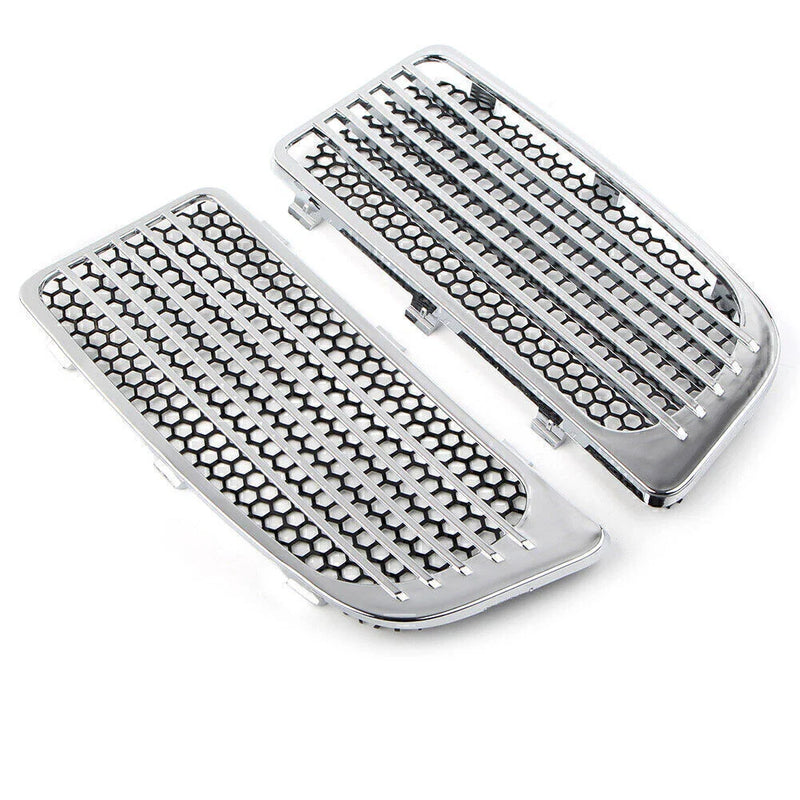 Harley Touring Chrome Lower Fairing Radiator Grills (2014-2020)