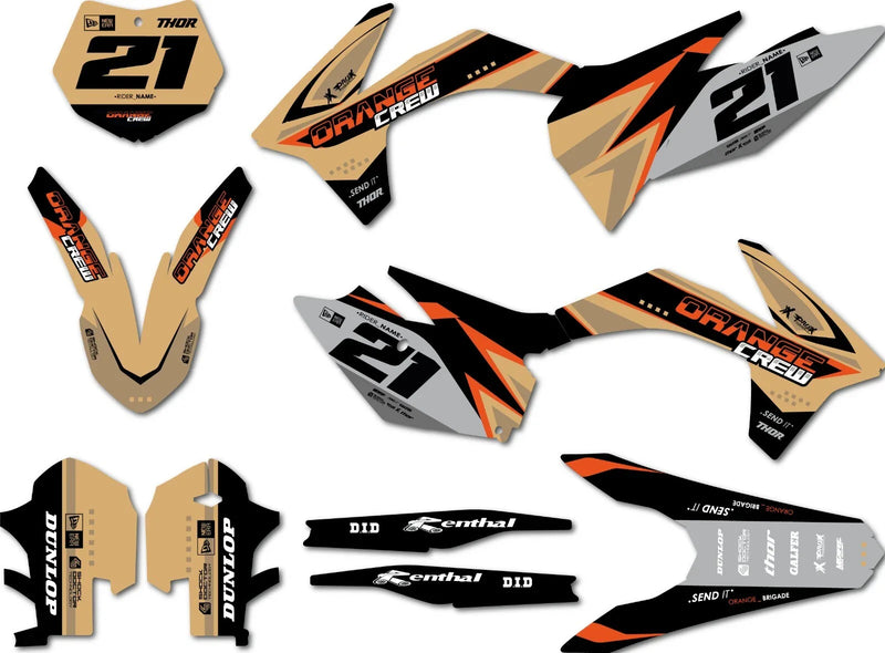 KTM SXF 250 TERRA Style Decal Kit Stickers (2011-2012)