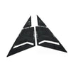 Honda Civic Carbon Fiber Black Front Window Scoop Louver Cover (2012-2015)