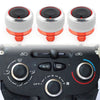 Peugeot 206 207 C2 3 x ABS Switch Knob Heater Buttons A/C Covers (2000-2015)